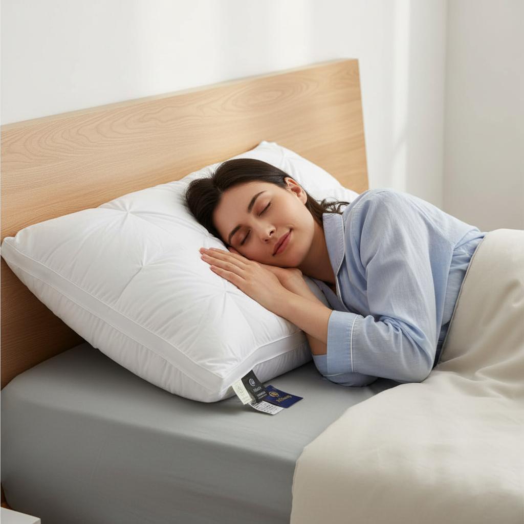 Luksusowa poduszka z naturalnym pierzem – komfort i wsparcie każdej nocy