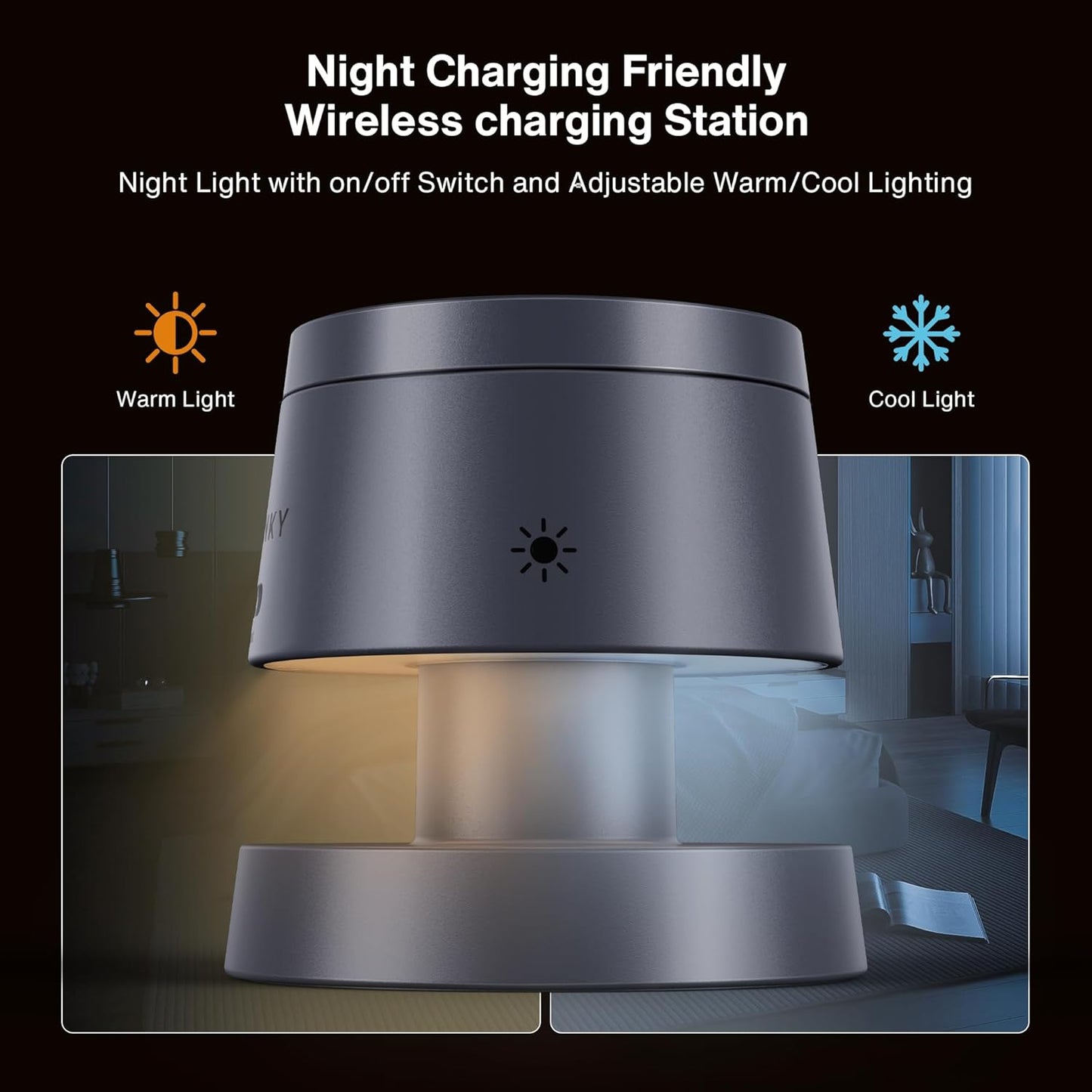 Magiczna ładowarka-grzybek 4-w-1