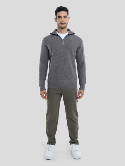 Stylowy sweter z wysokim kołnierzem – komfort i klasa