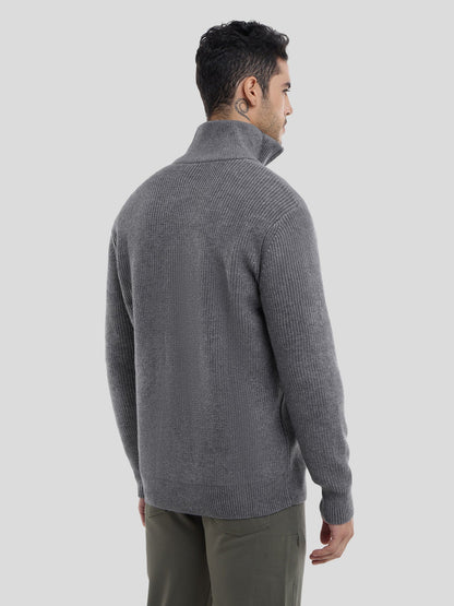 Stylowy sweter z wysokim kołnierzem – komfort i klasa