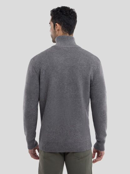 Stylowy sweter z wysokim kołnierzem – komfort i klasa