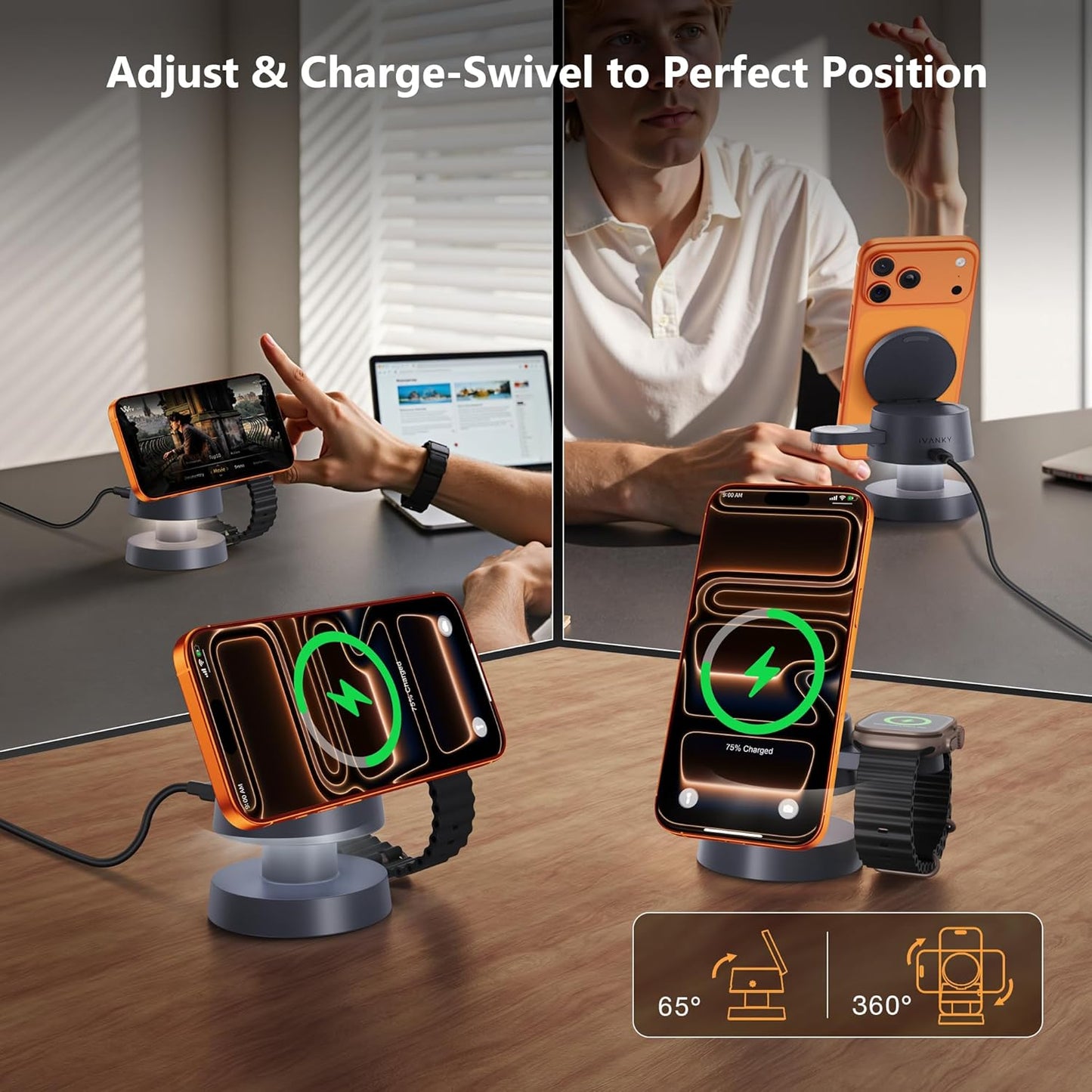 Magiczna ładowarka-grzybek 4-w-1