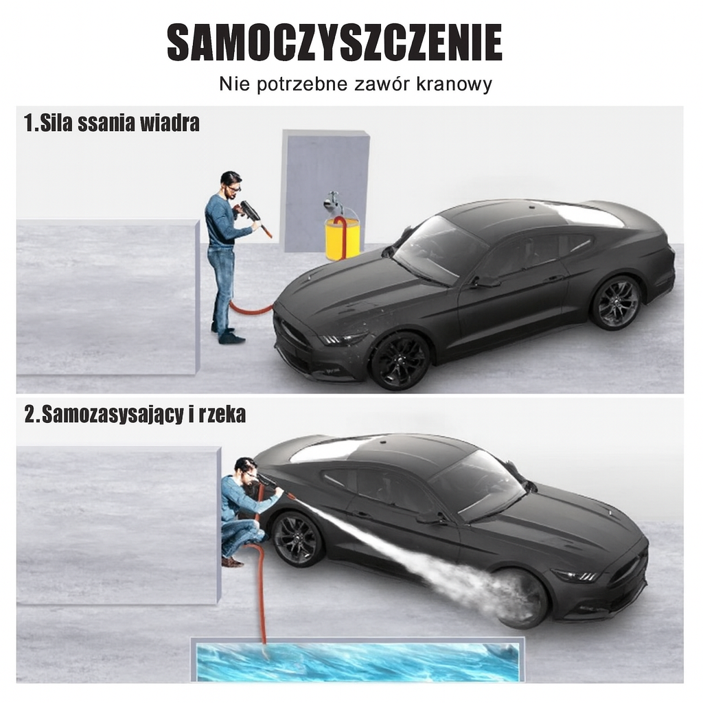 Bezprzewodowy pistolet wodny wysokociśnieniowy