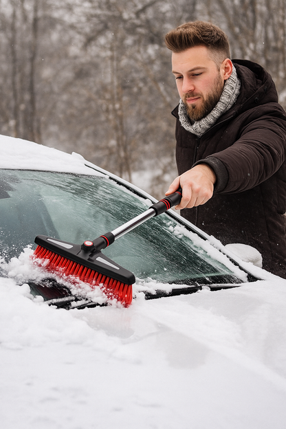 Regulowana Premium Skrobaczka z Szczotką do Śniegu