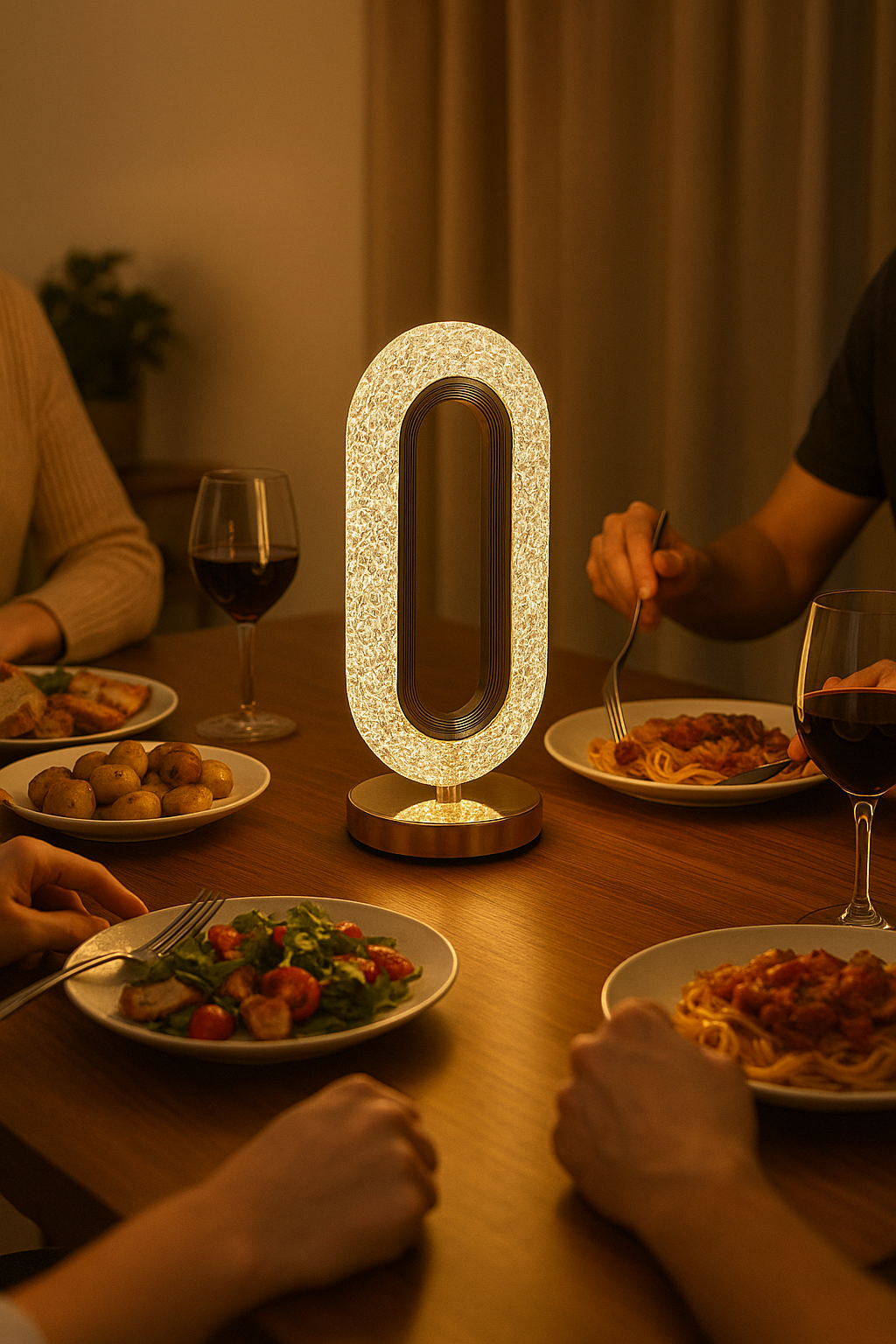 Luksusowa ładowalna lampka kryształowa LED