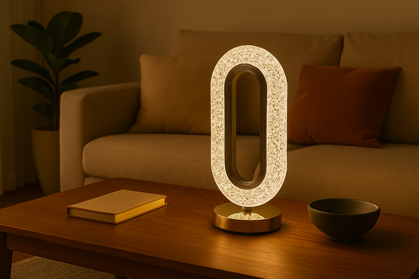 Luksusowa ładowalna lampka kryształowa LED