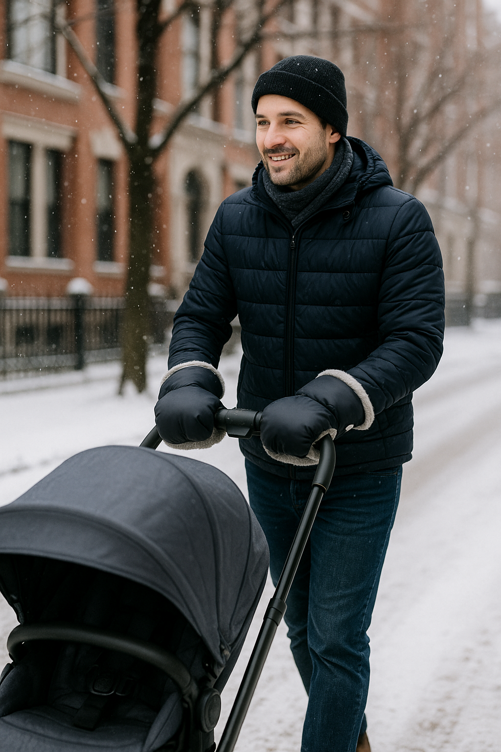 Ocieplacze do rąk na wózek dziecięcy