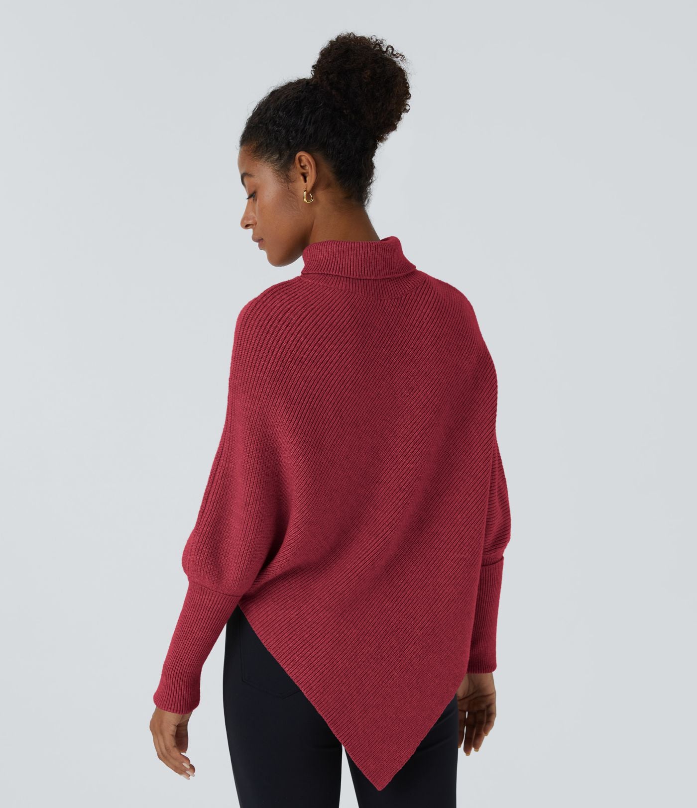 Elegancki sweter męski z wysoką stójką