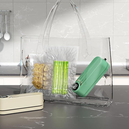 Przenośne urządzenie do próżniowego pakowania i przechowywania żywności